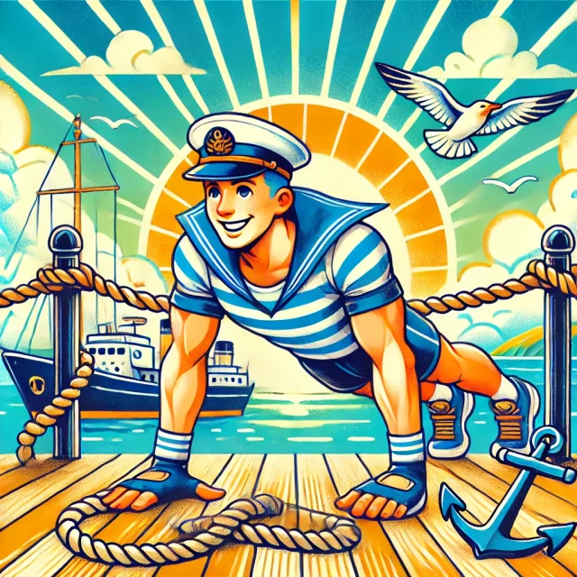 Train in de vakantie als een echte matroos