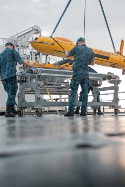 onderwaterdrones - Marine van Nu - te zien in het Marinemuseum.